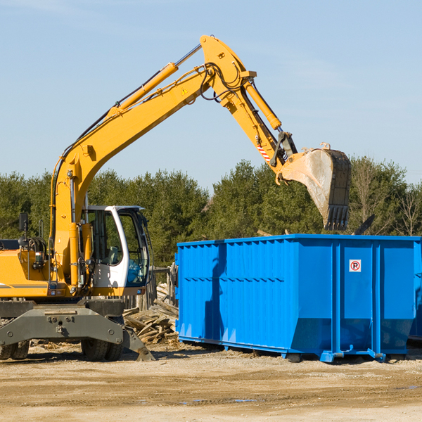 how many times can i have a residential dumpster rental emptied in Patriot